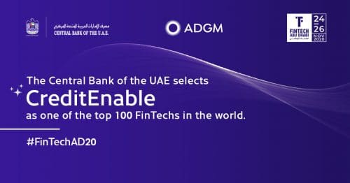 CreditEnable named part of the Fintech100 by Central Bank of the UAE