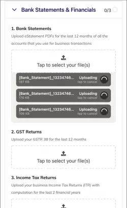 How to upload your business documents on the CreditEnable document portal - Step 2